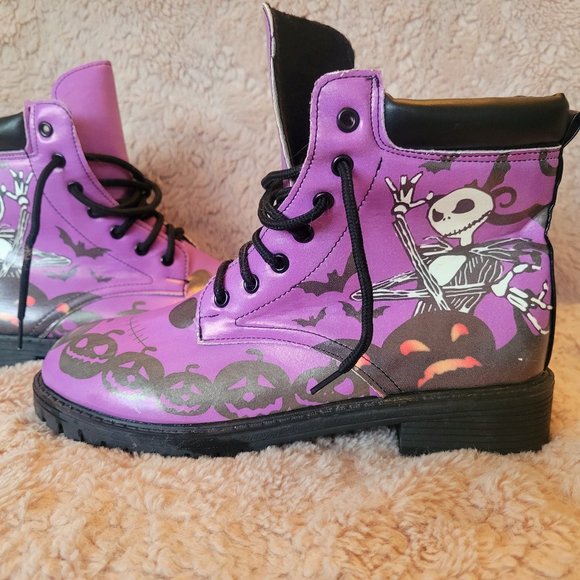 Nightmare Before Christmas Combat Boots - Picture 1 of 7
